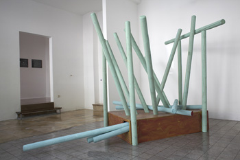 Axel Huber Ohne Titel  Skulptur Holz  2008